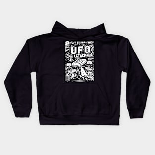 UFO Attack Comics Kids Hoodie